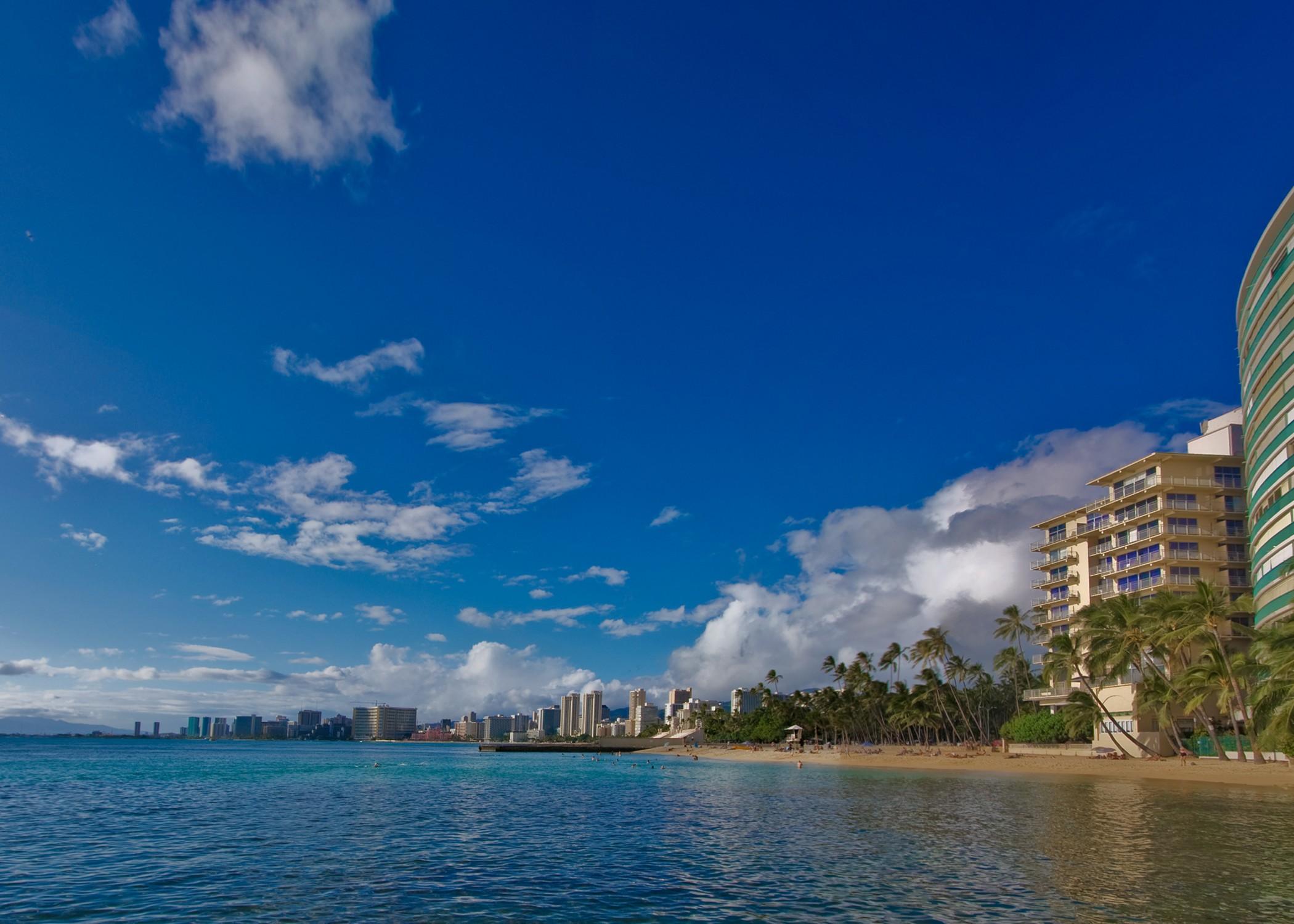 Kaimana Beach Hotel Honolulu Exteriör bild